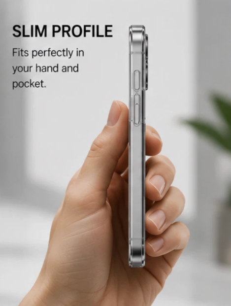 Crystal Clear Case for iPhone 15 Pro & Pro Max