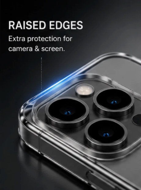 Crystal Clear Case for iPhone 15 Pro & Pro Max
