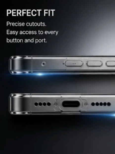 Crystal Clear Case for iPhone 15 Pro & Pro Max